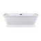 Aqua Eden Pedestal Bathtubs, 60.06 L, 27.94 W, White, Acrylic VTSQ602824 - alternate 5